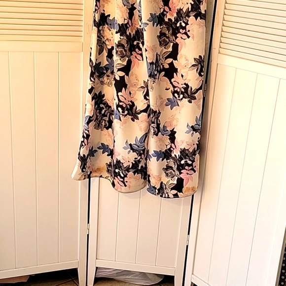 STATE OF BEING PINK FLORAL PRINT PALAZZO PANTS SZXS - Picture 5 of 7